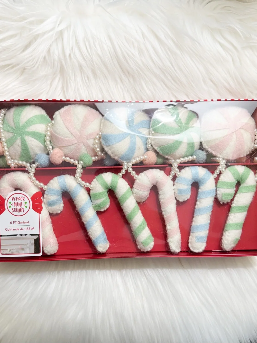 Felt Candy Cane Garland